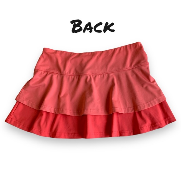 BOLLE’ ORANGE RUFFLE TENNIS, PICKLEBALL, GOLF SKORT. WOMEN’S SIZE MEDIUM - Picture 2 of 5
